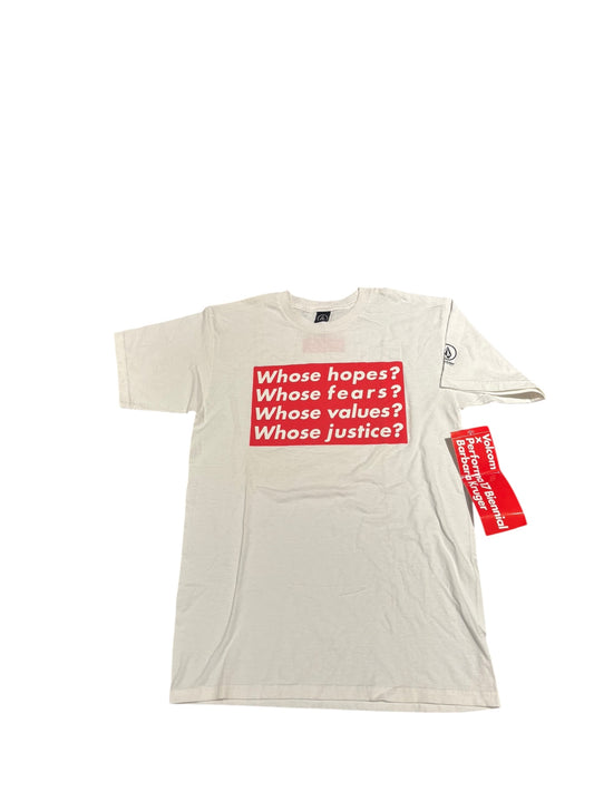 Barbara Kruger Volcom Performa 17 Biennial Red Box Logo T-Shirt