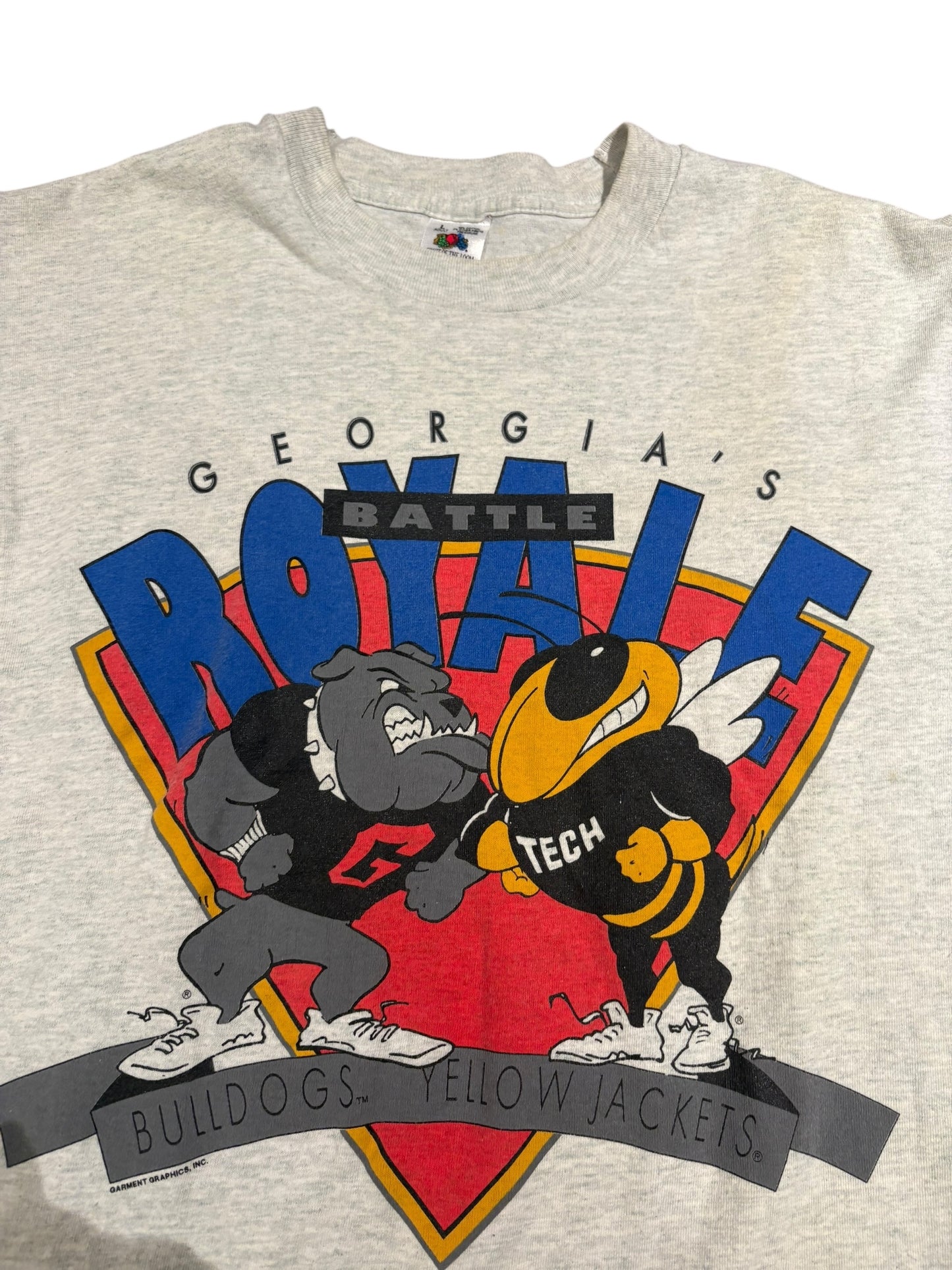 Vintage Georgia vs Georgia tech NCAA tee