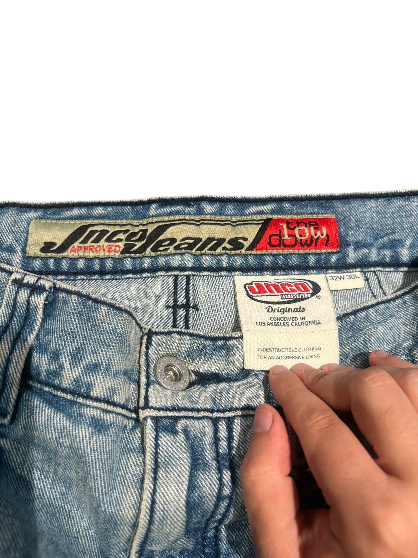 JNCO low down wide leg jeans 32 x 30