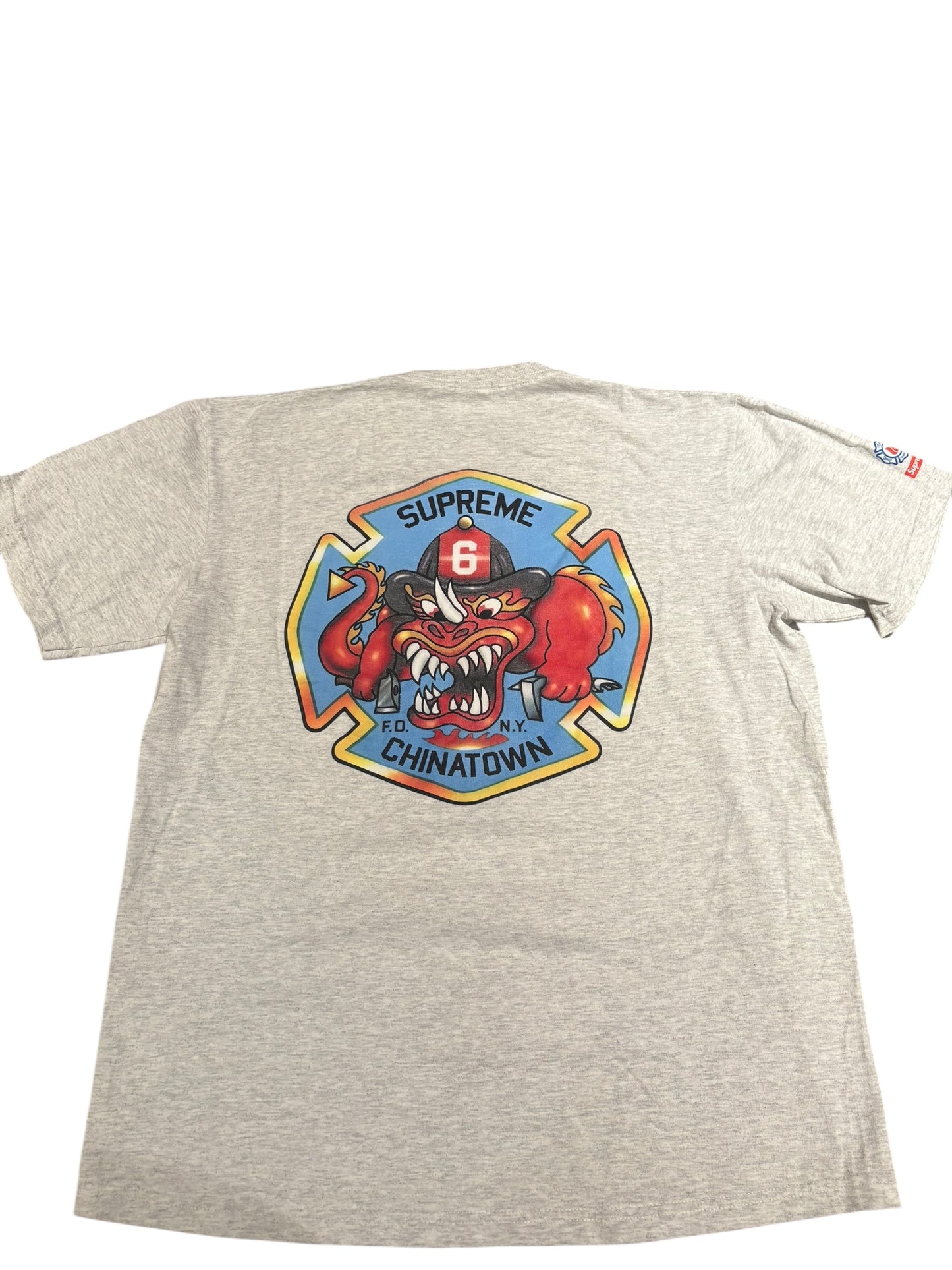 Supreme x New York fire department engine 9 tee