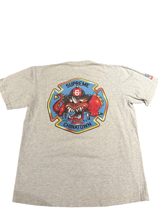 Supreme x New York fire department engine 9 tee