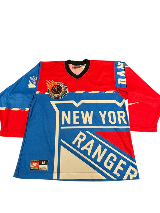 Vintage New York Rangers street hockey jersey size medium