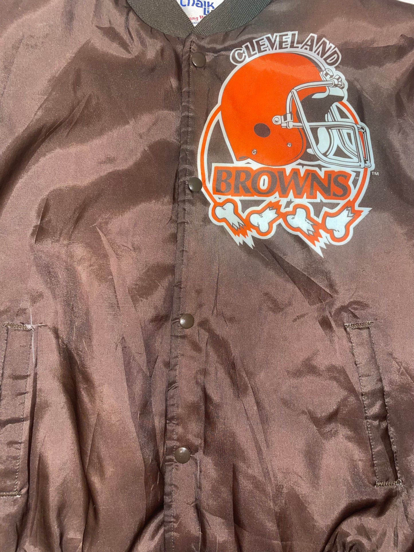 Vintage Cleveland Browns Chalkline Fanimation Bomber Jacket