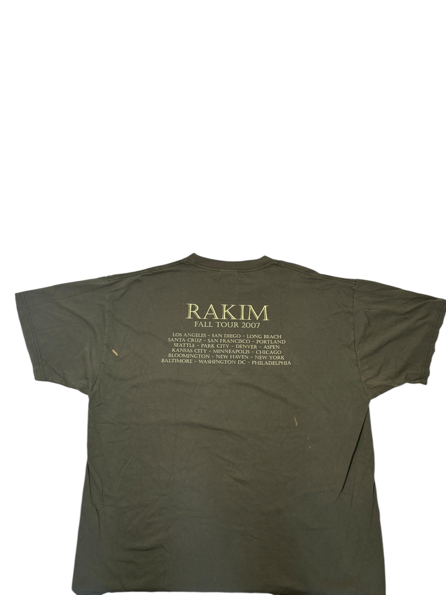 2007 Rakim tour t shirt