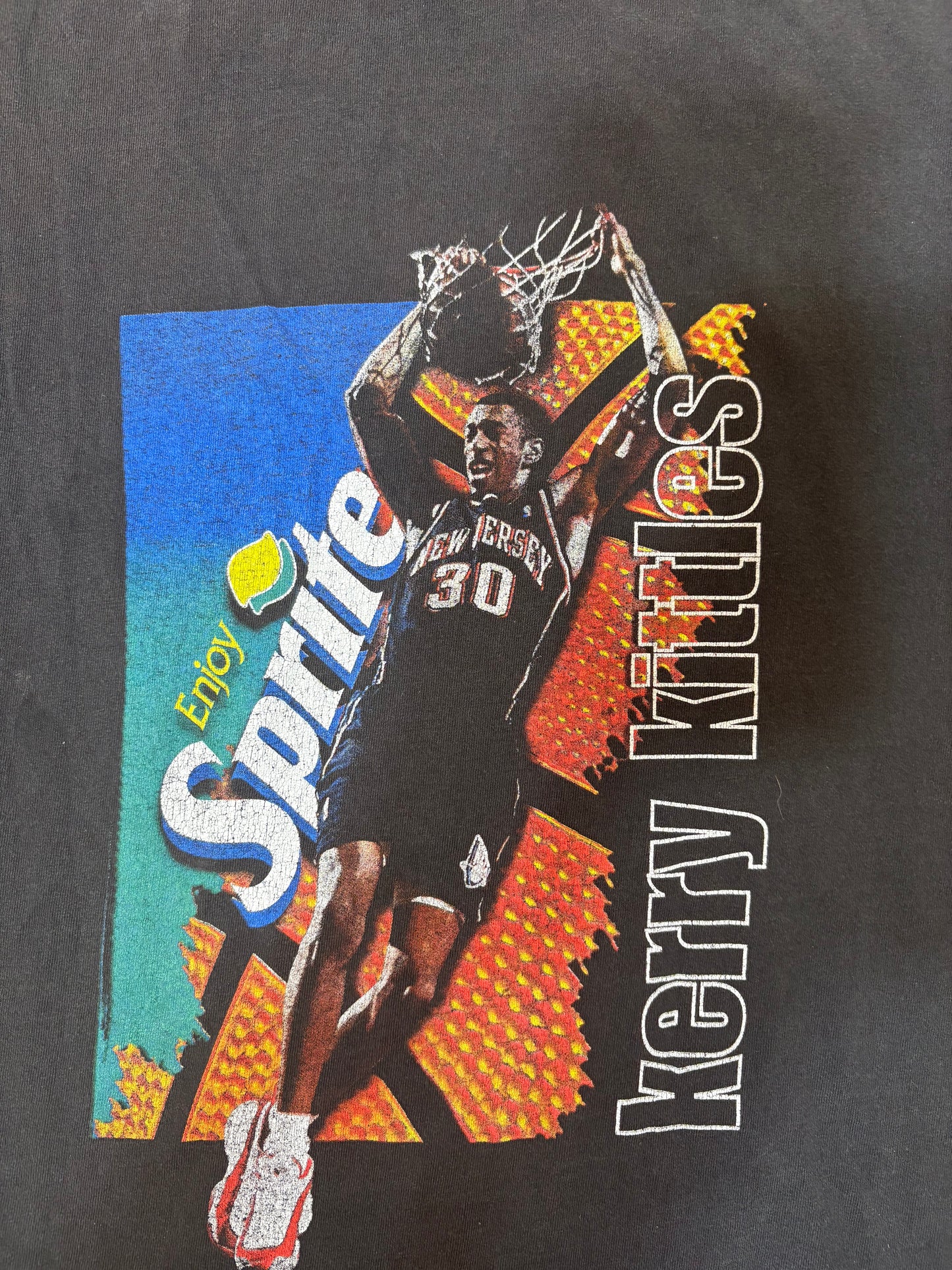 Vintage Kerry Kittles Dunk contest promo tee