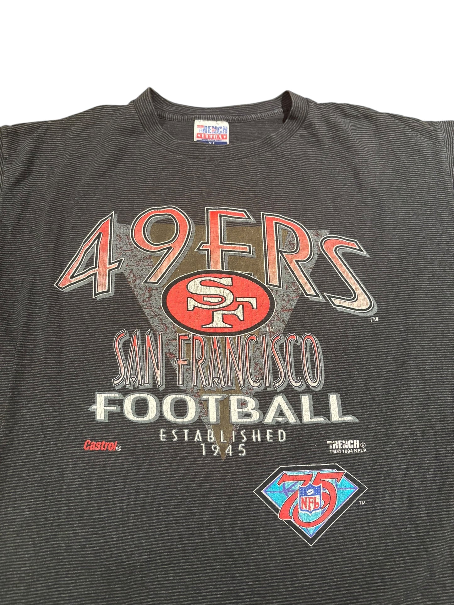 1994 San Francisco 49ers 75th anniversary tee