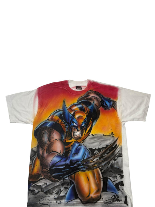 Vintage 1995 1 of 1 Wolverine airbrushed tee