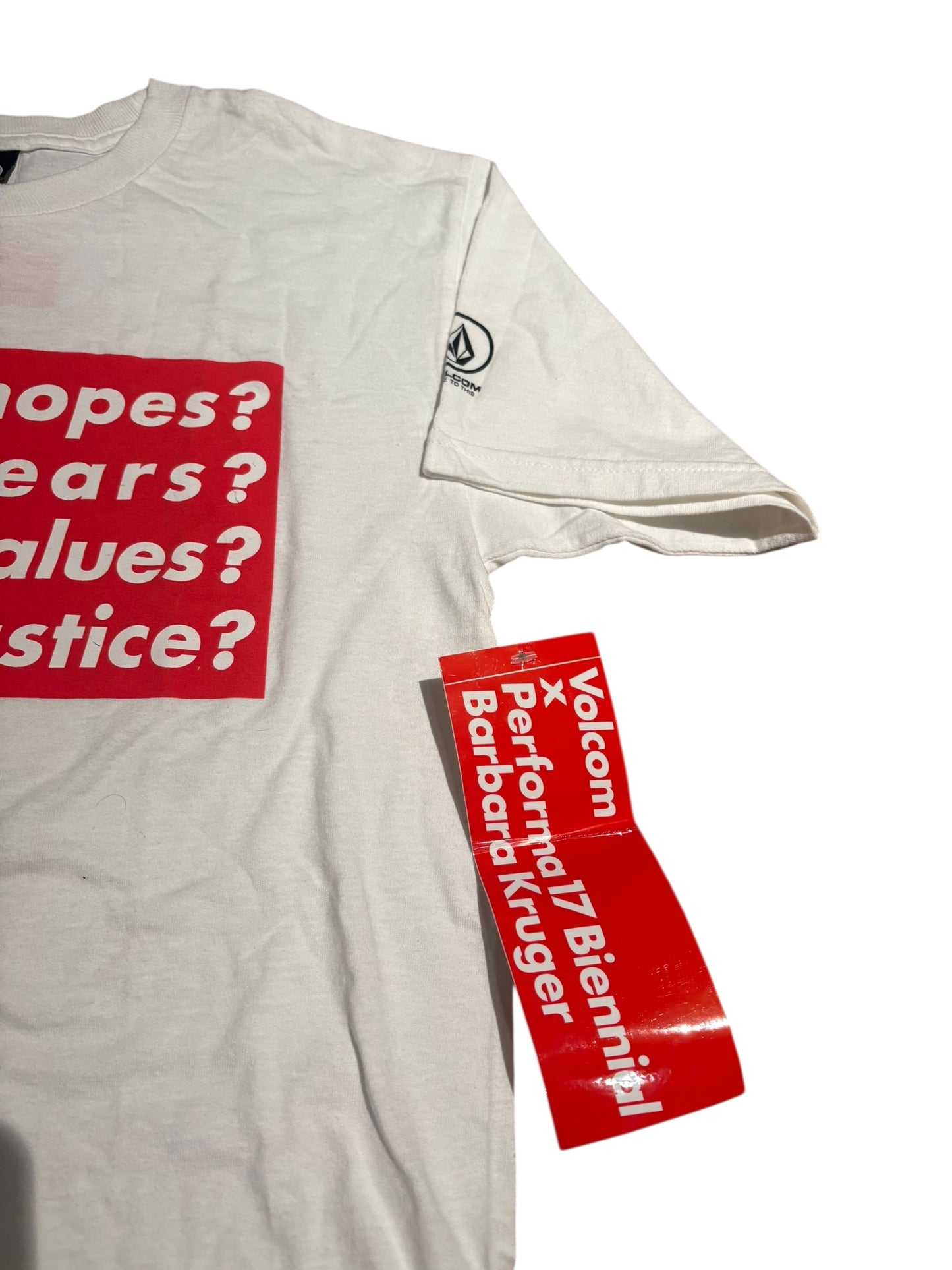 Barbara Kruger Volcom Performa 17 Biennial Red Box Logo T-Shirt