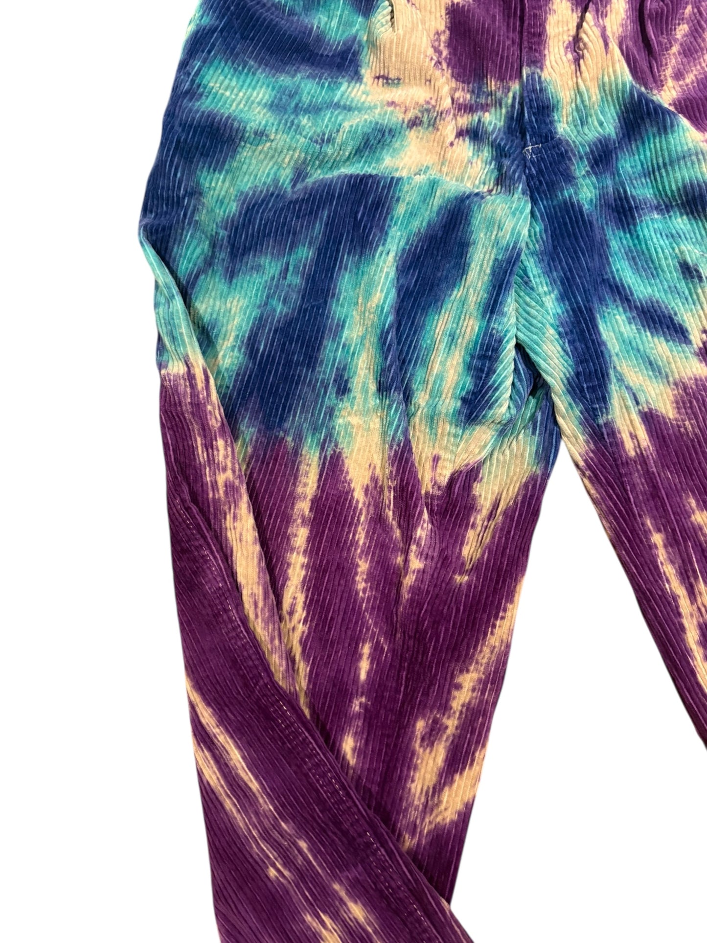 90s Tye Dyed jansport corduroy jeans 32 x 29