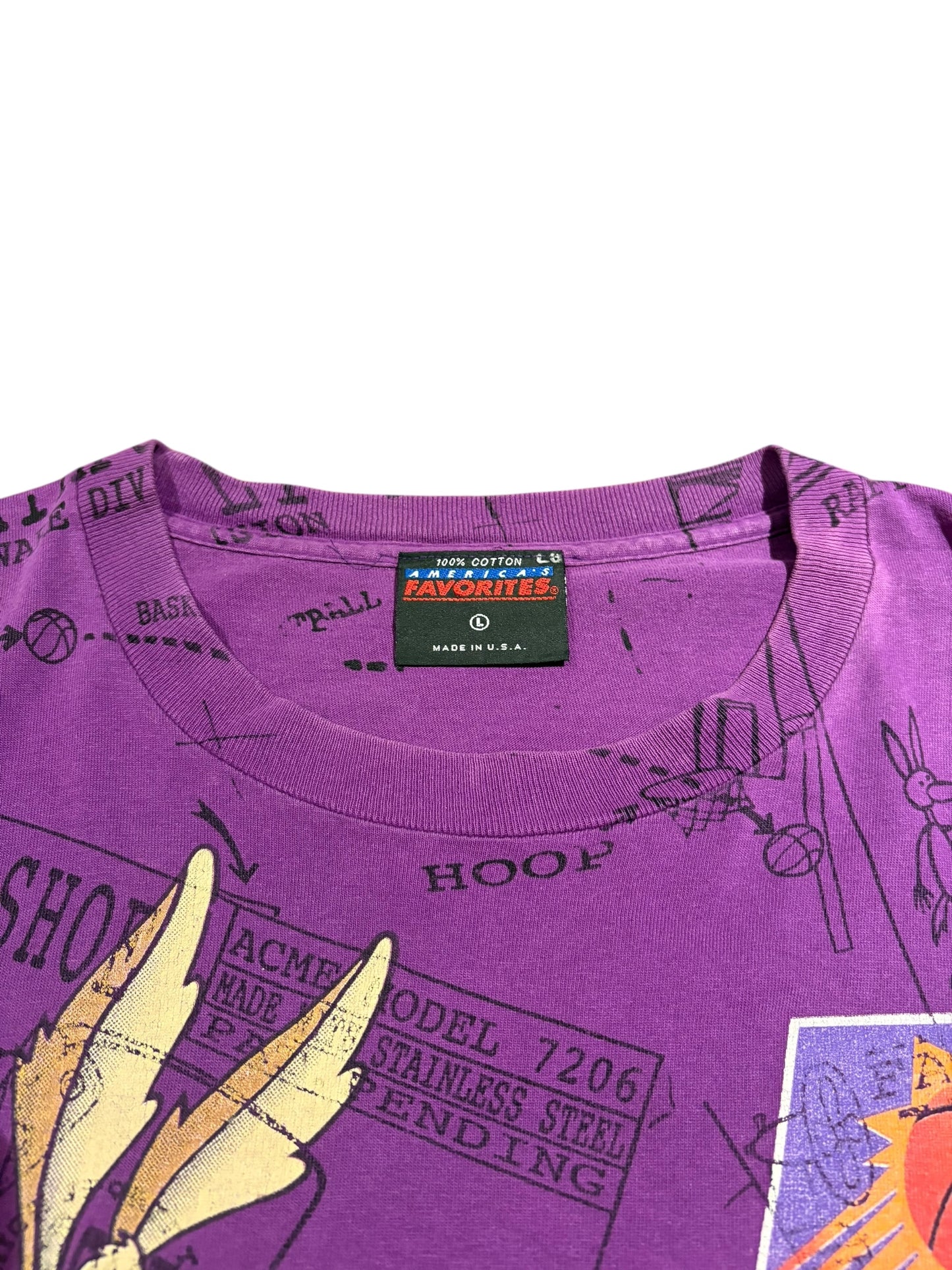 Wiley coyote Phoenix sun’s explosion all over print tee