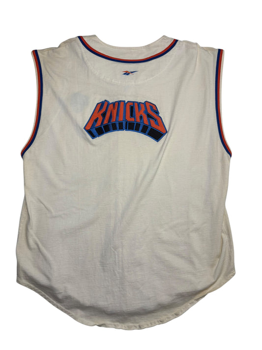 Vintage New York Knicks sleeveless baseball jersey