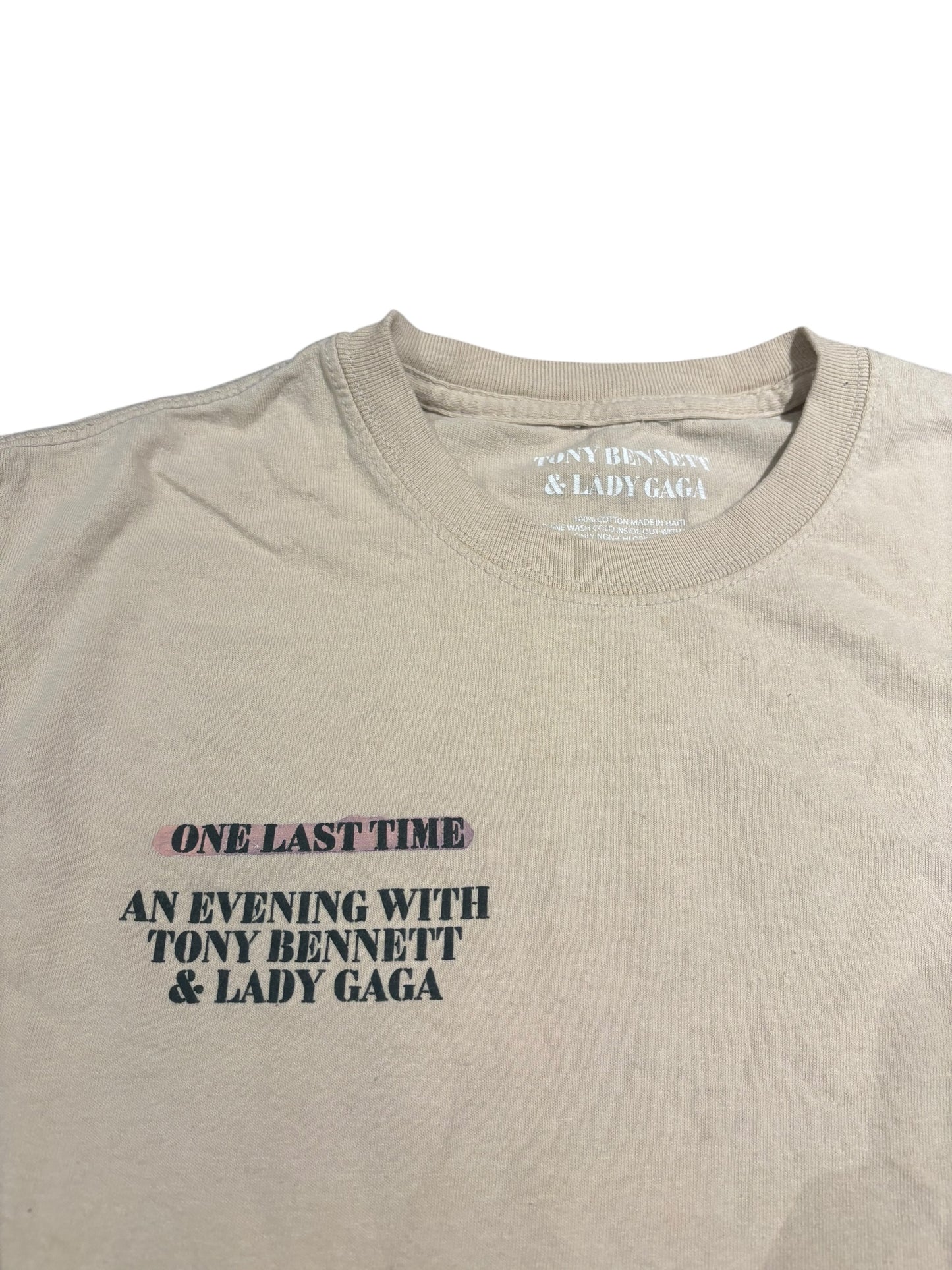 Lady Gaga x Tony Bennett one last time concert tee