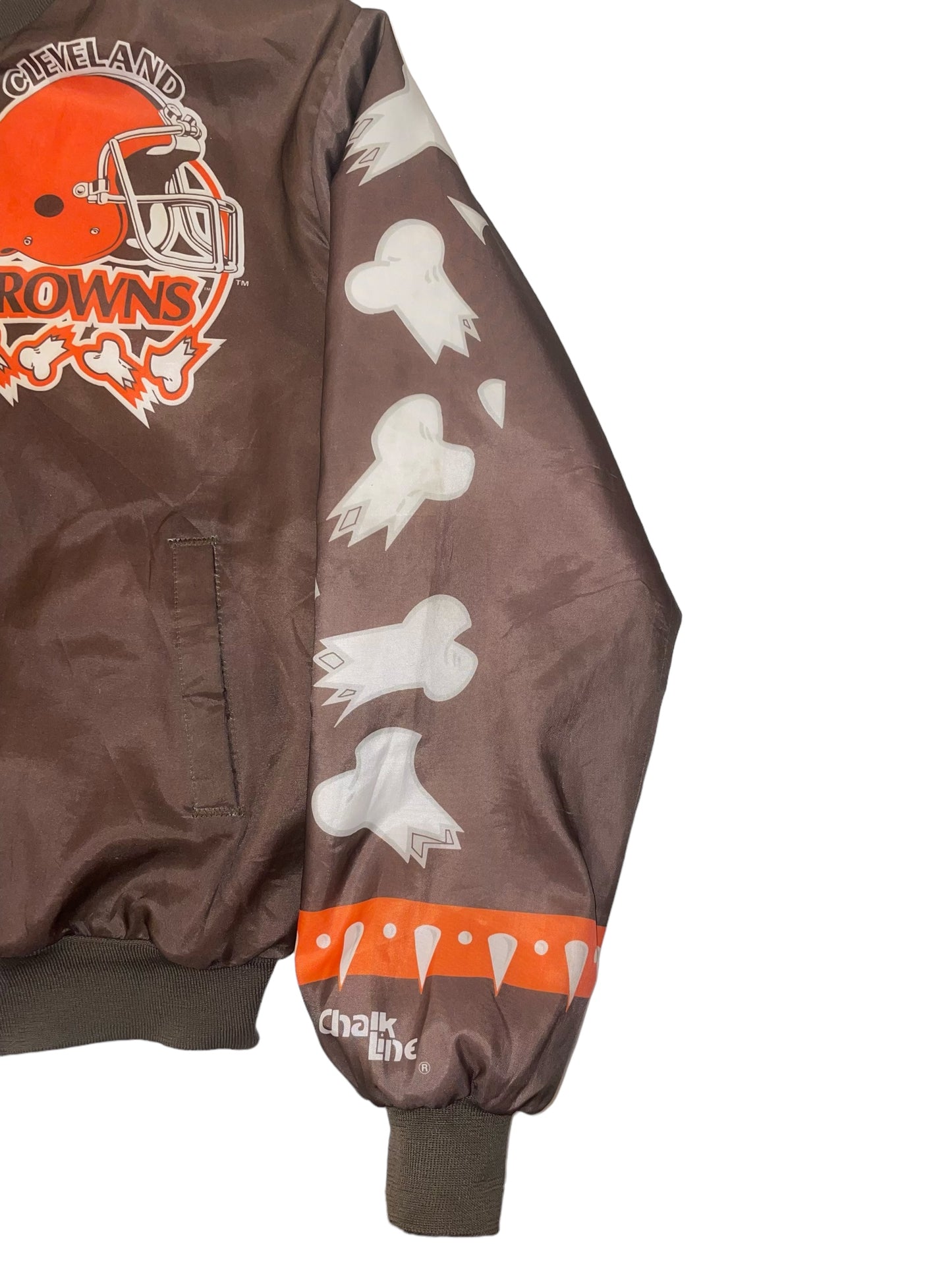 Vintage Cleveland Browns Chalkline Fanimation Bomber Jacket