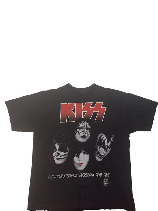 Vintage 1996-97 KISS Best alive Tour T shirt size XL