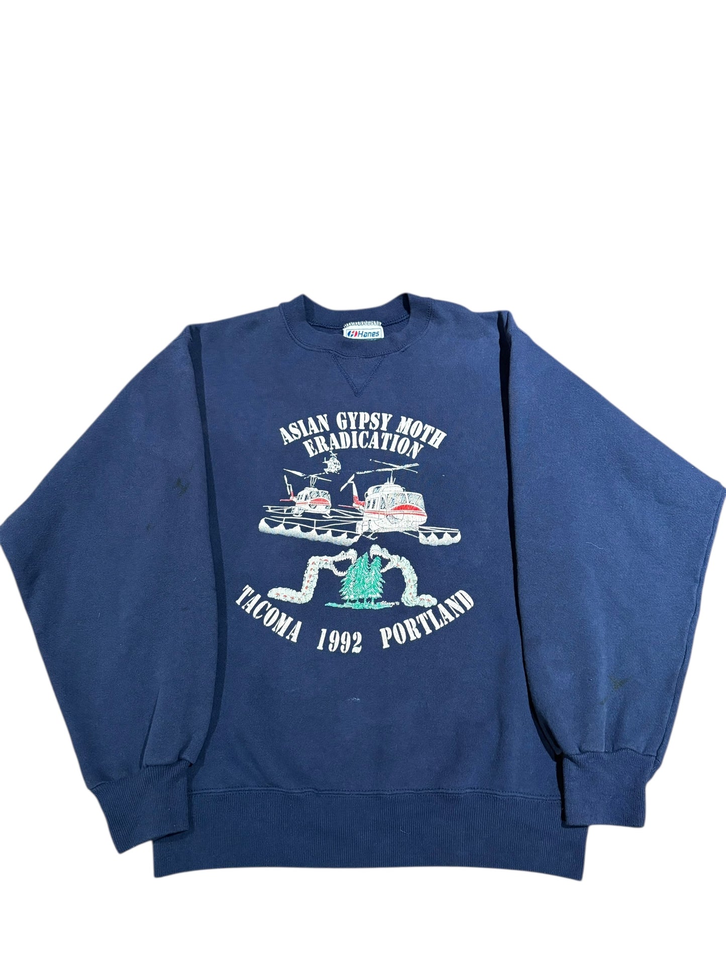 90s Asian Gypsy moth eradication crewneck