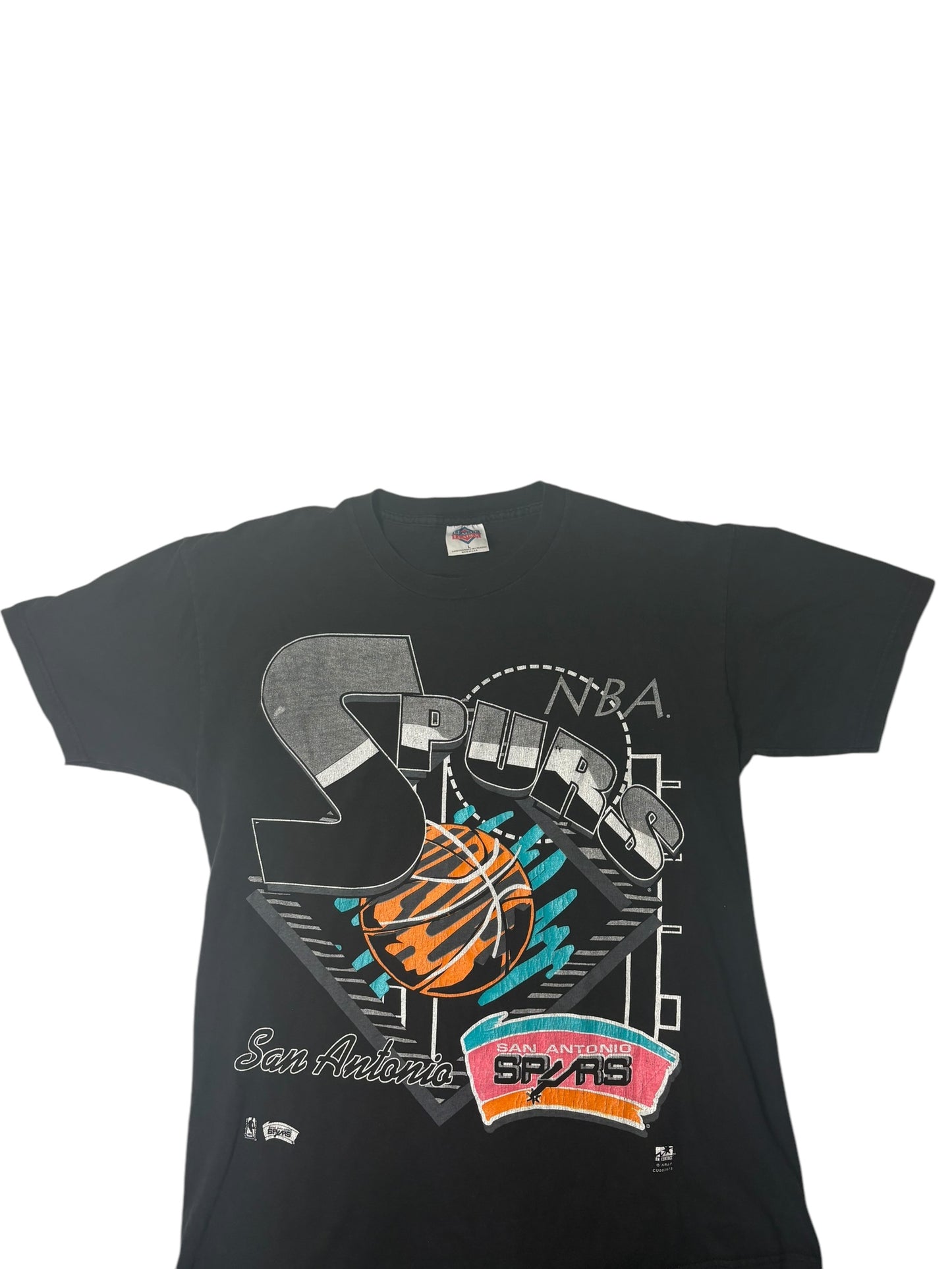 Vintage 1990s San Antonio Spurs splash tee