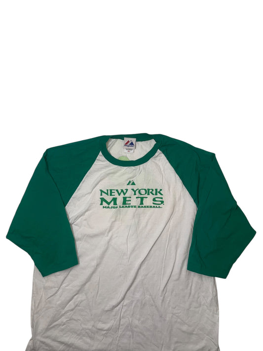 2008 st Patrick’s day New York Mets Raglan T shirt
