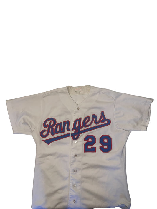 Vintage 1980s Texas Rangers baseball jersey size 44