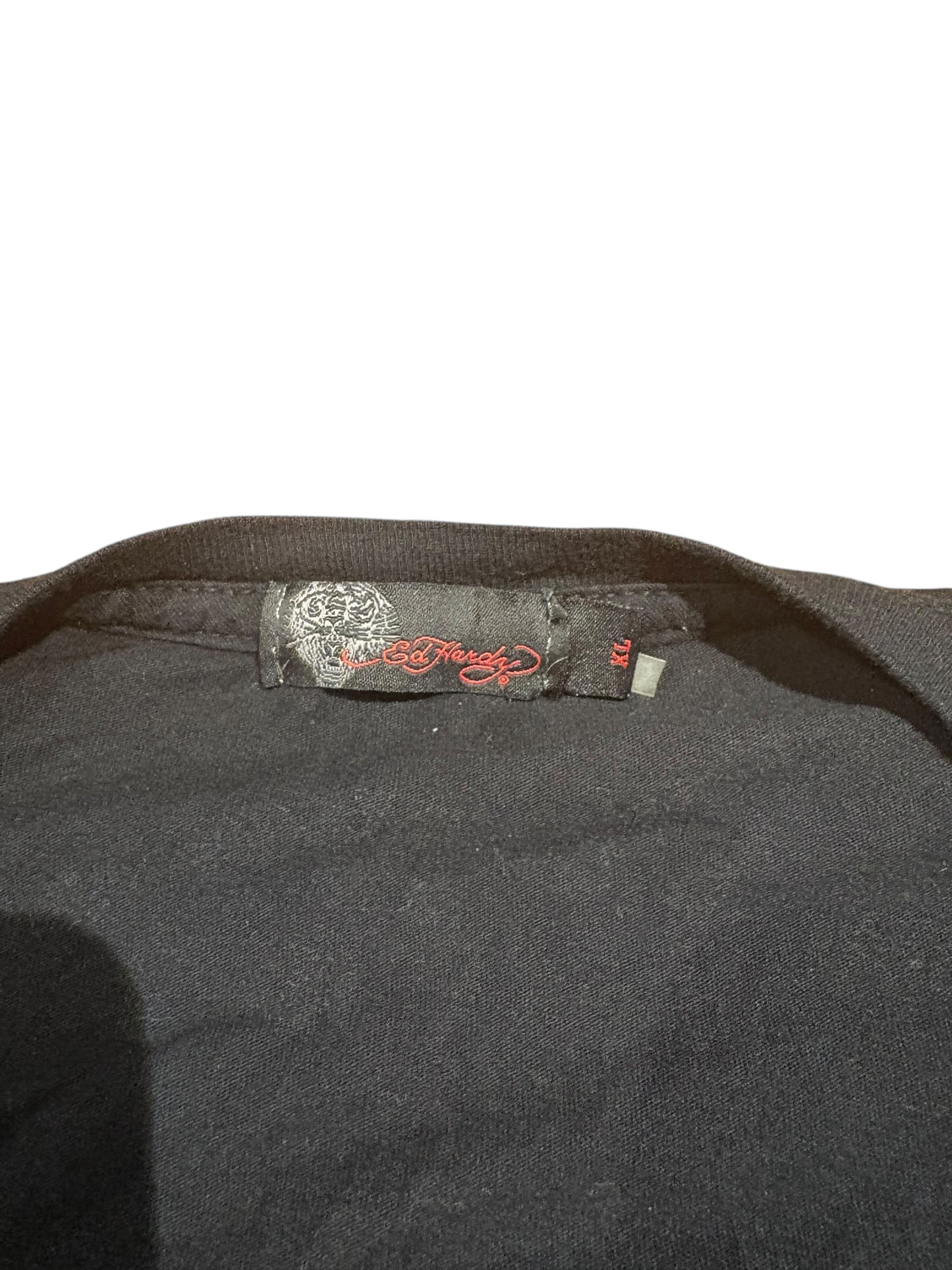 Vintage Ed Hardy studded panther tee