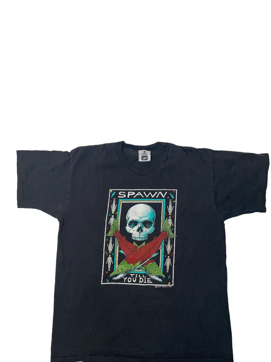 Vintage 1987 spawn til you die art T shirt