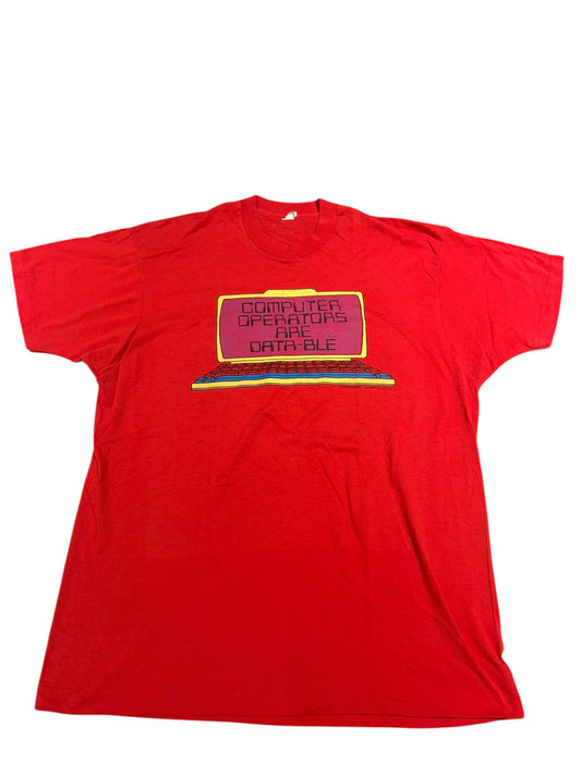 Vintage 80s computers humor tee