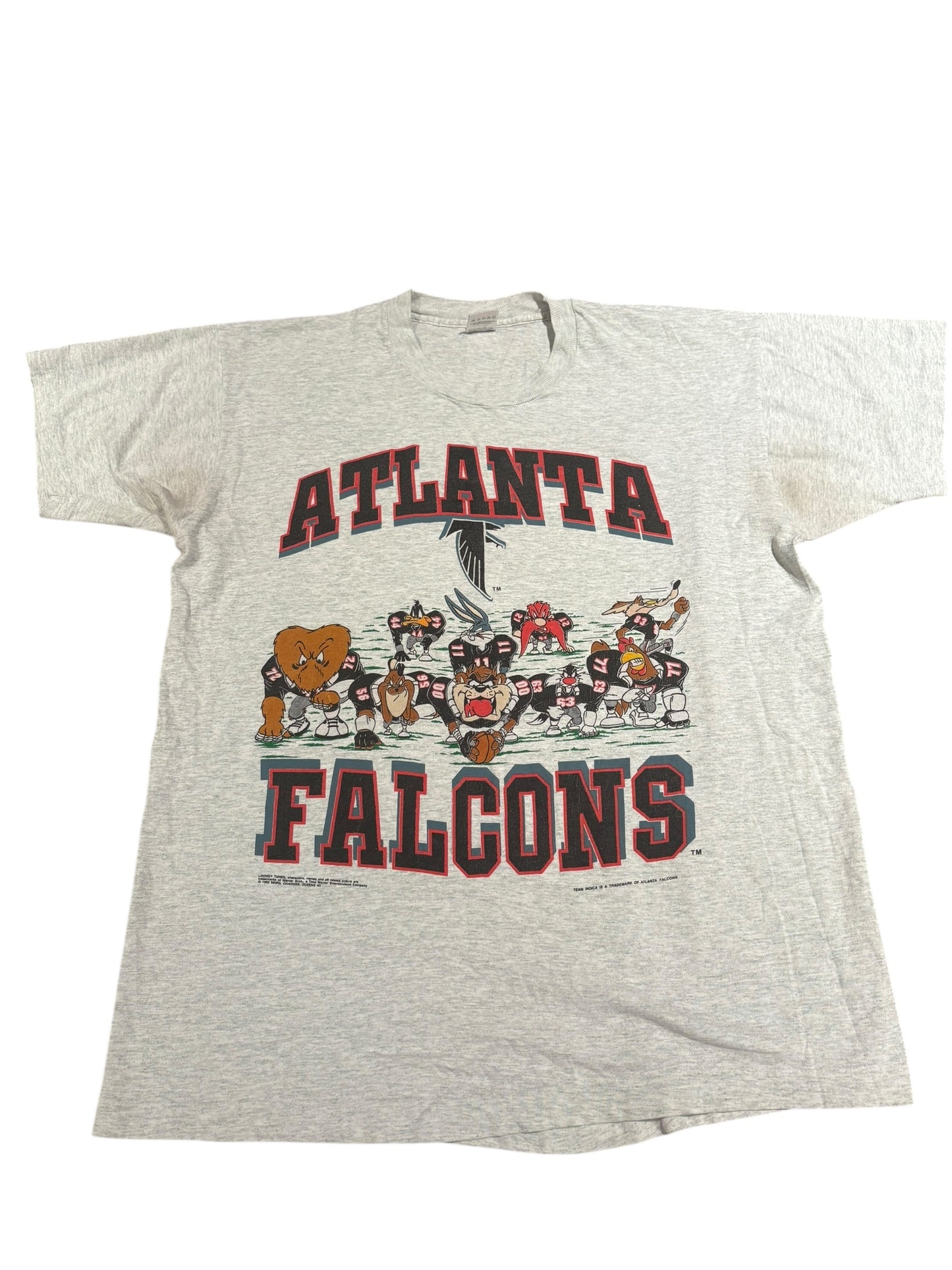 1992 Atlanta Falcons Looney tunes NFL Tee
