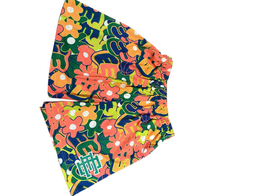 Eric Emanuel floral basketball shorts size XL