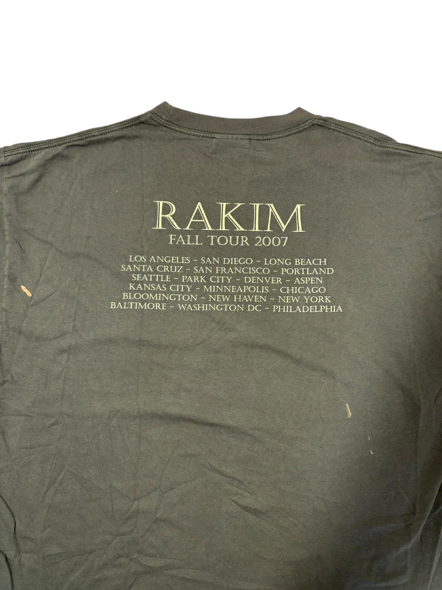 2007 Rakim tour t shirt
