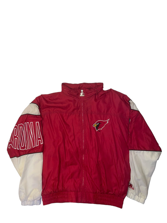 Vintage Arizona Cardinals Windbreaker with hood in collar