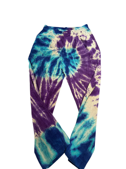 90s Tye Dyed jansport corduroy jeans 32 x 29