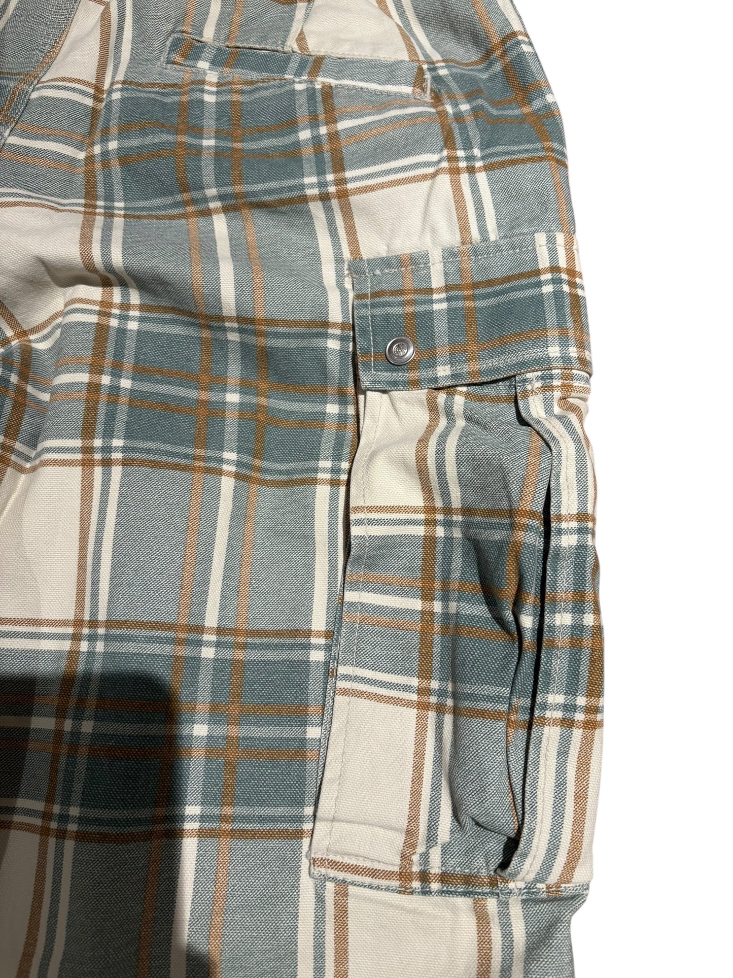 Zara x rhude plaid cargo pants