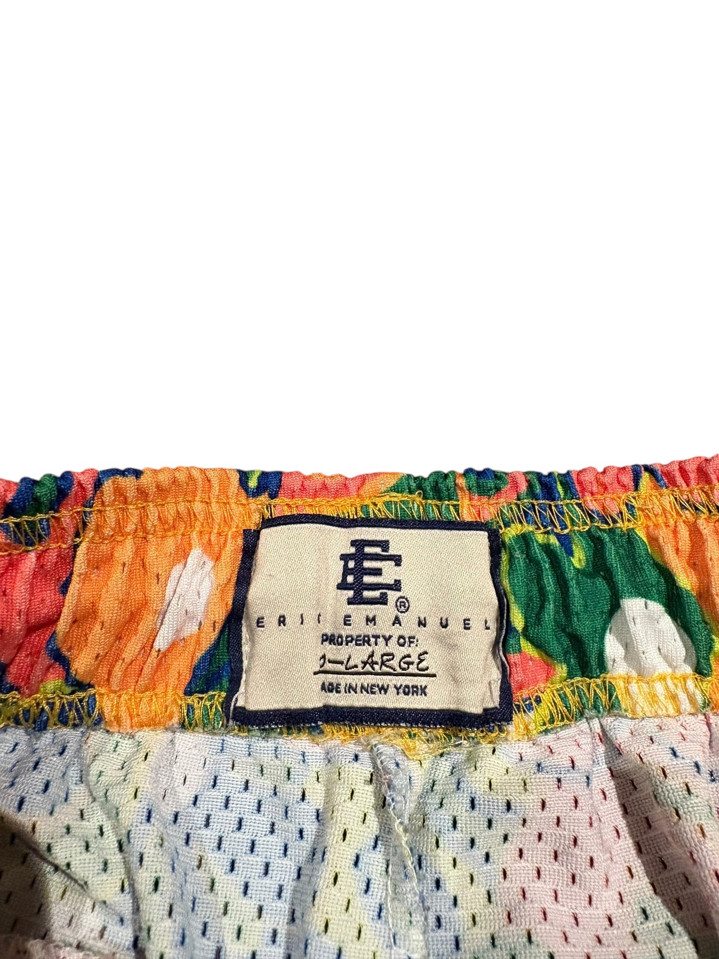 Eric Emanuel floral basketball shorts size XL