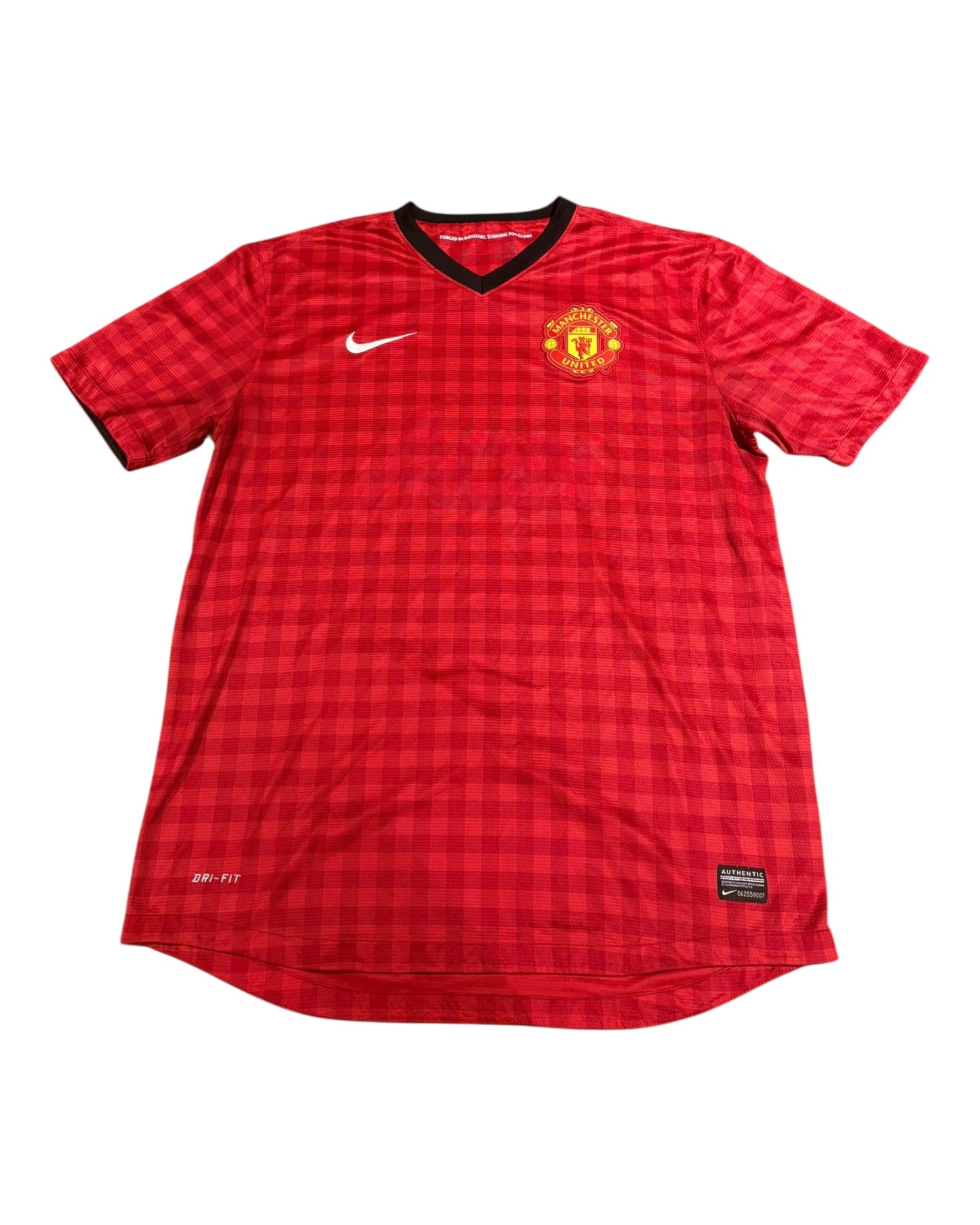 2011 plaid Manchester United jersey size large