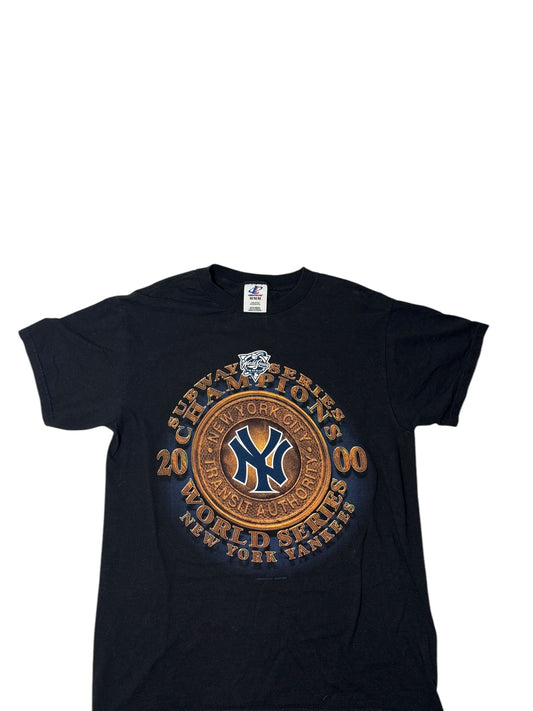 Vintage 2000 NY Yankees World Series subway token tee