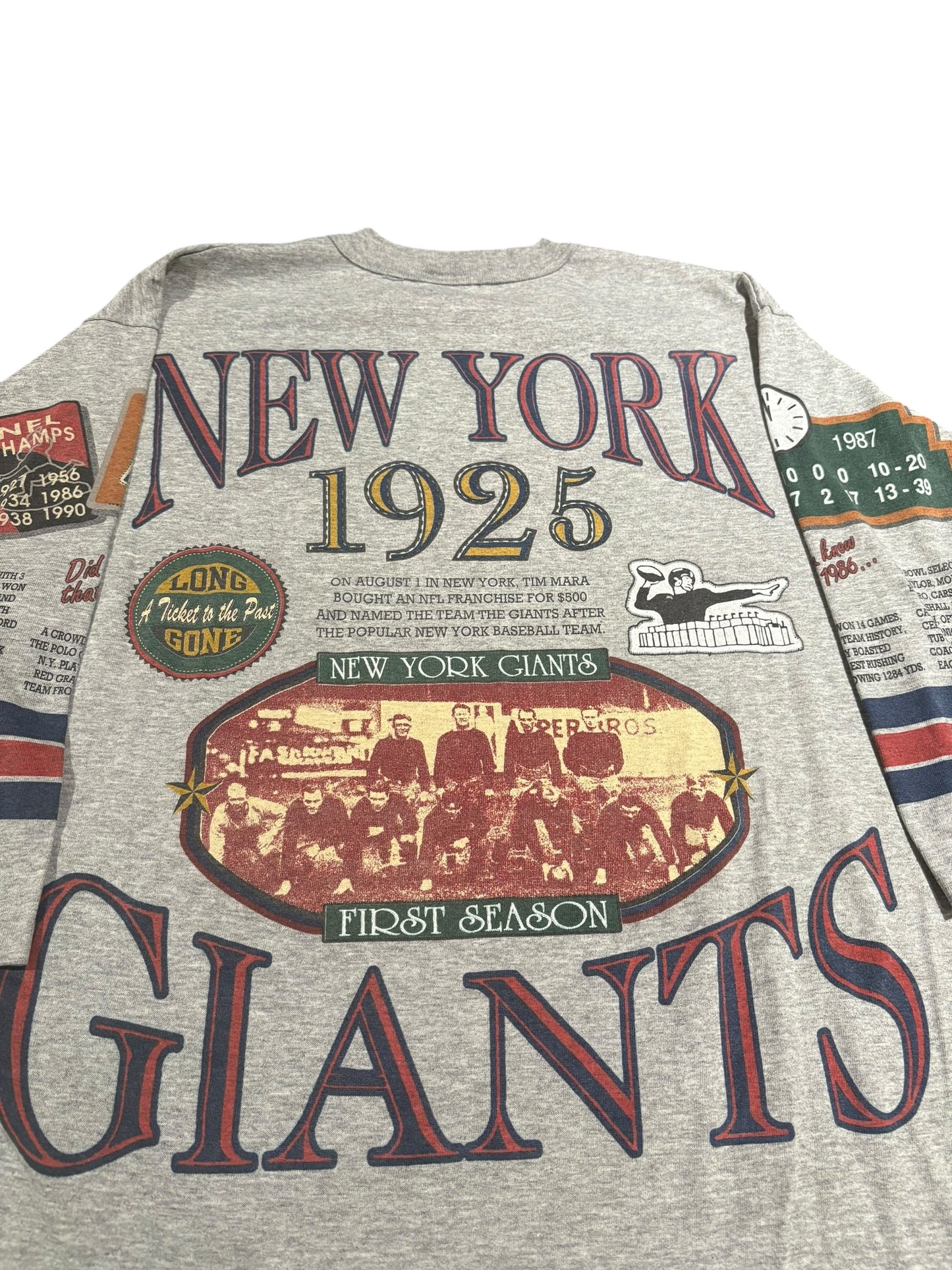 1990s Long gone 3/4 sleeve New York giants tee