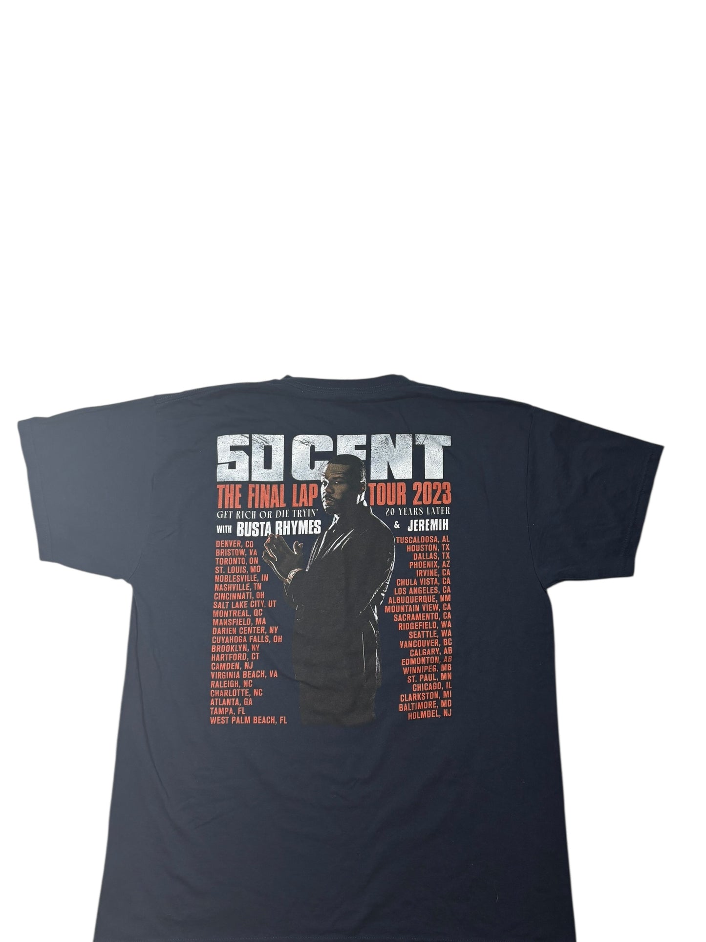 50 cent final lap tour tee size large