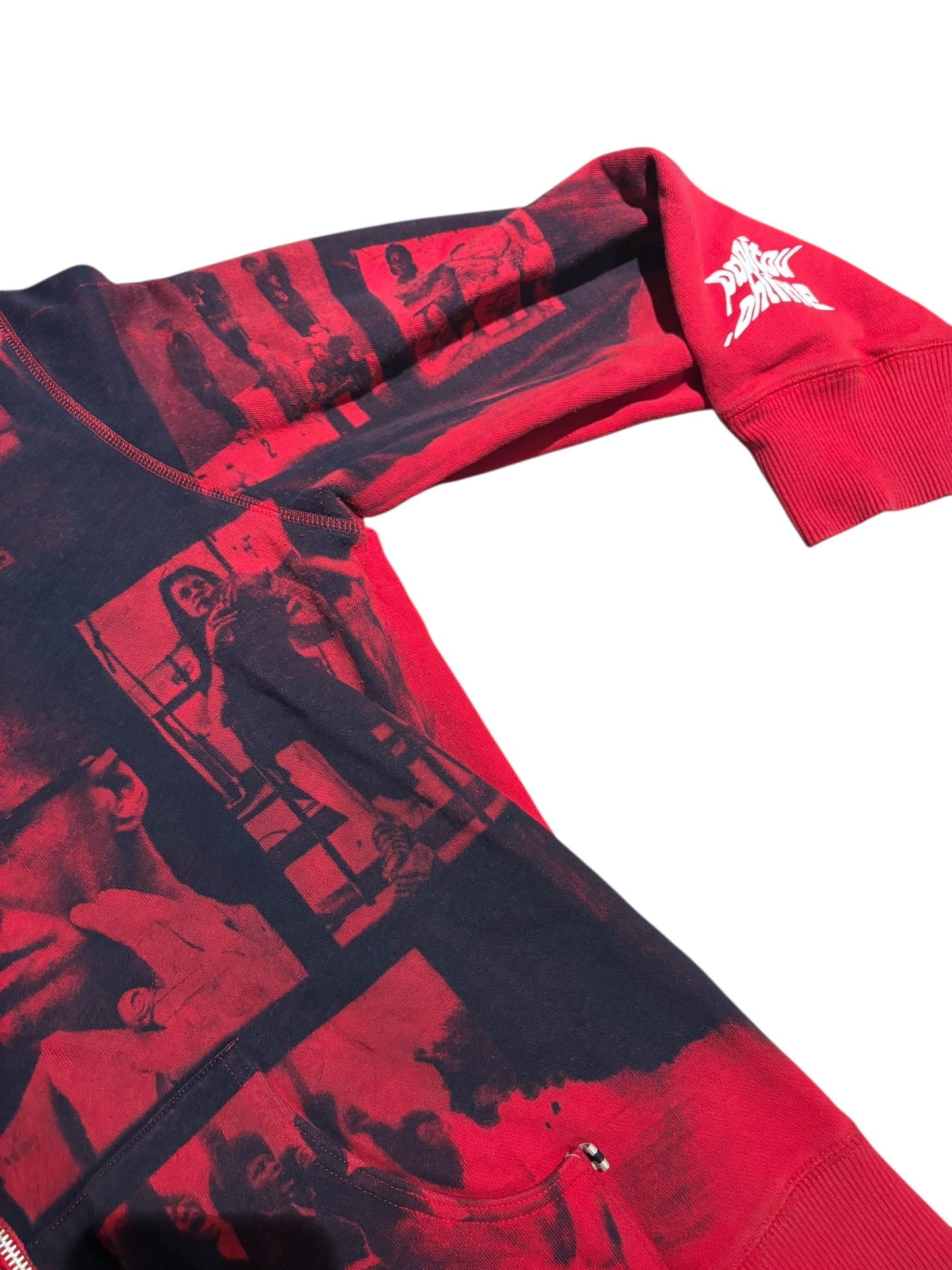 Vintage black power all over print hoodie size 1