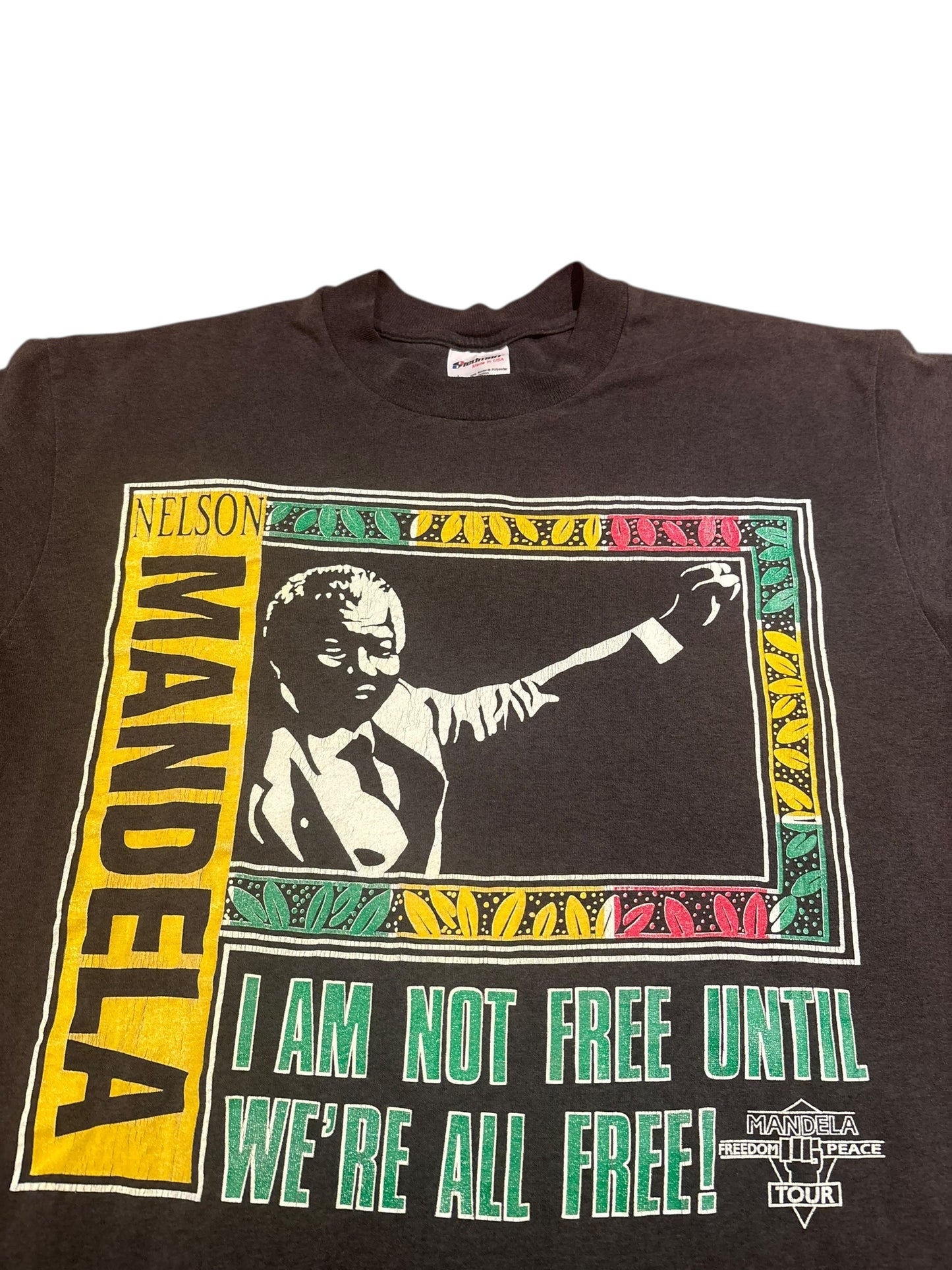 Vintage Nelson Mandela Freedom tour tee