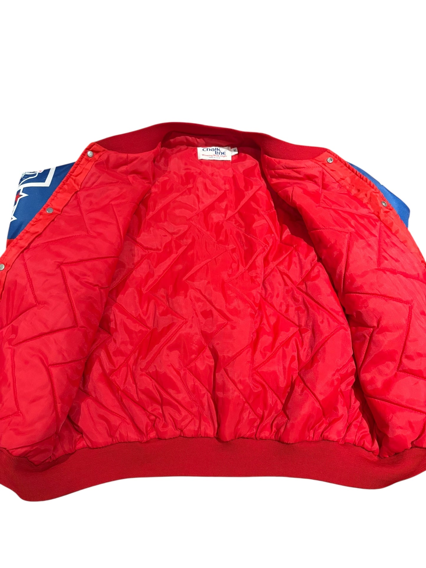 Vintage 1980s New England Patriots Chalkline fanimation jacket