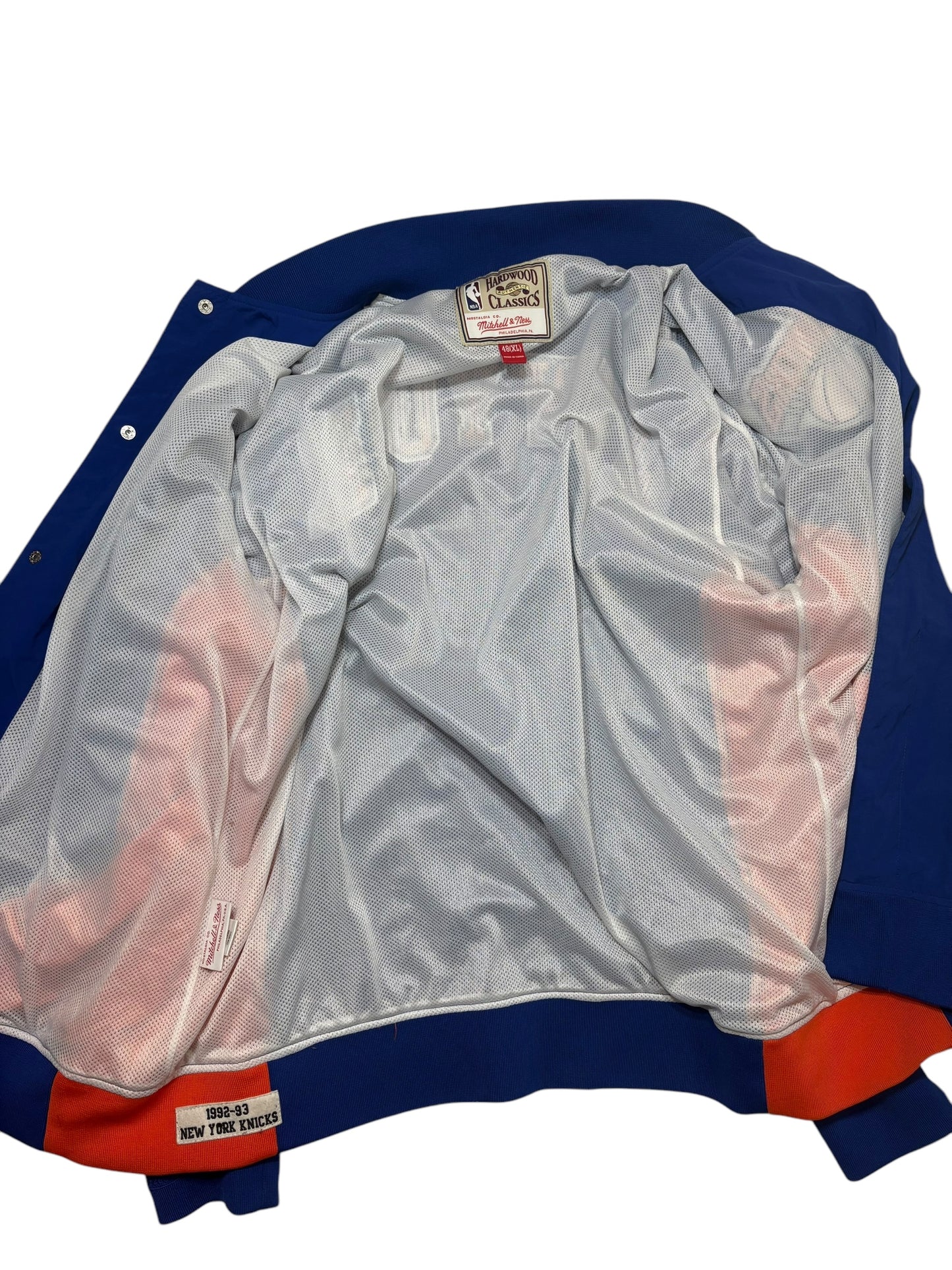 Mitchell and ness New York Knicks Warm up jacket size XL