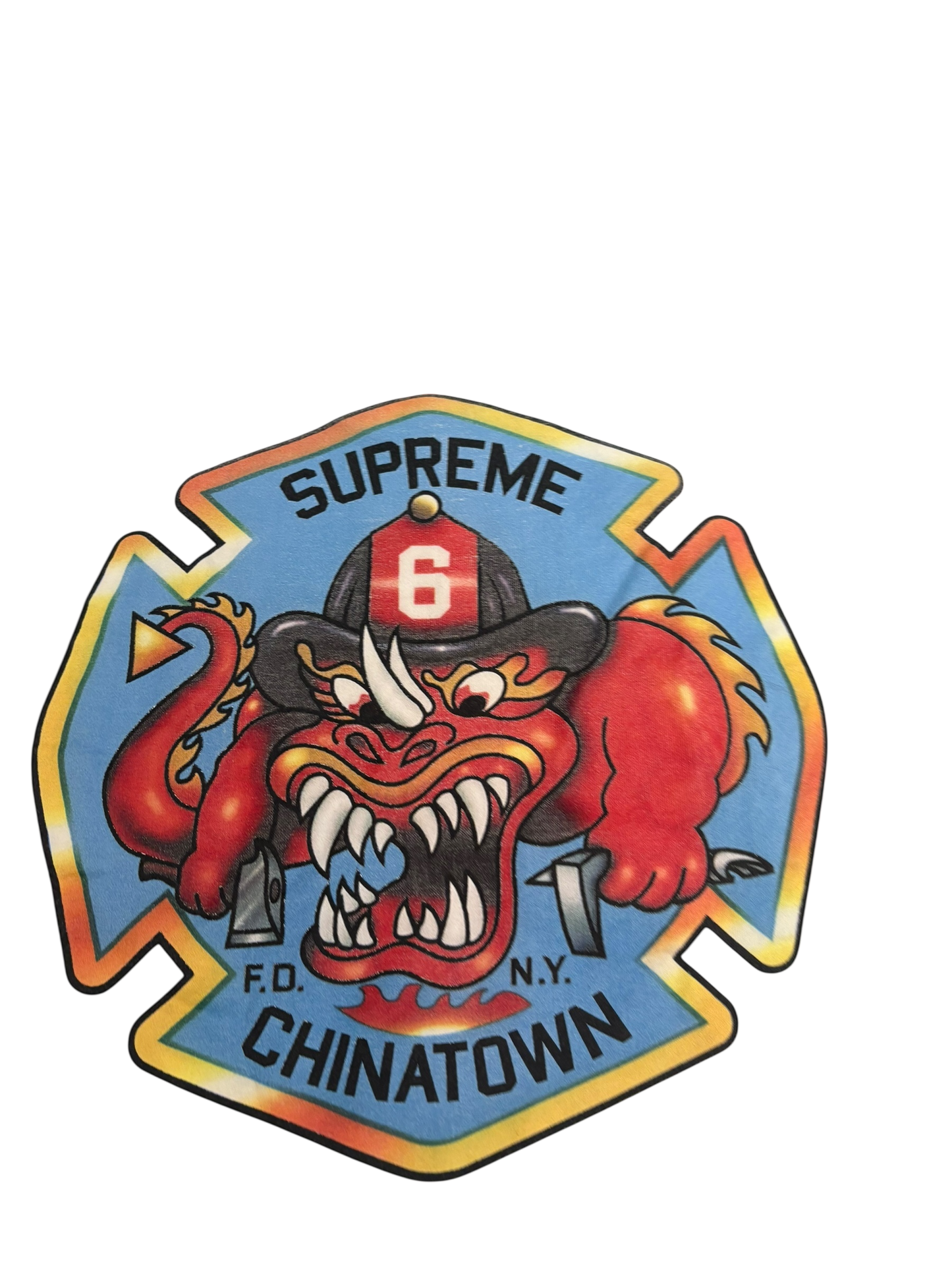 Supreme x New York fire department engine 9 tee