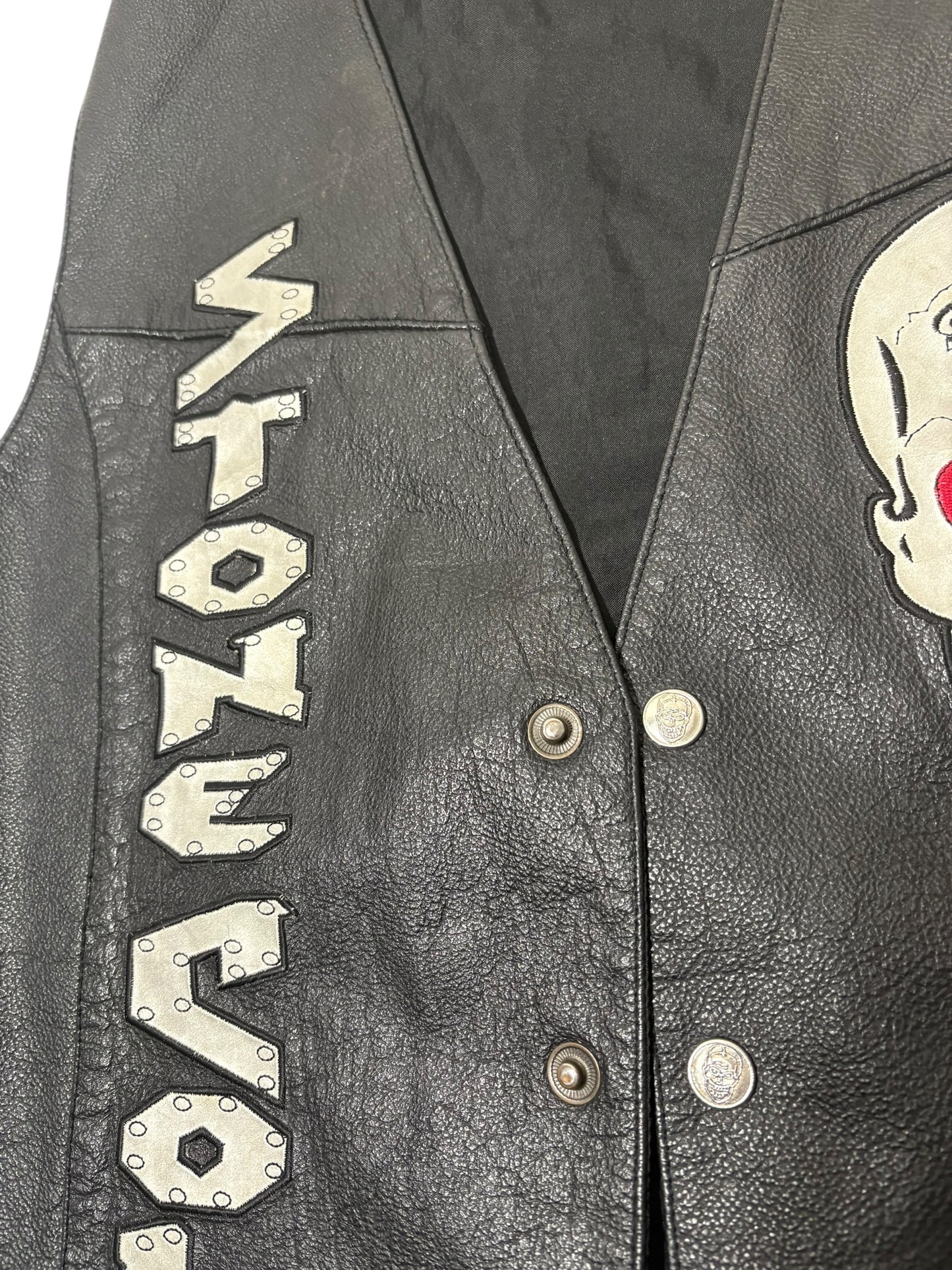 Vintage WWF stone cold Steve Austin leather vest size Medium