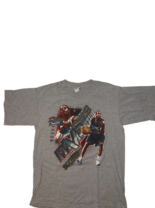 Vintage Allen Iverson 2001 MVP season T shirt