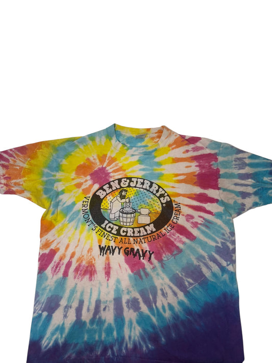 Vintage wavy gravy Ben and Jerry’s tye dye tee