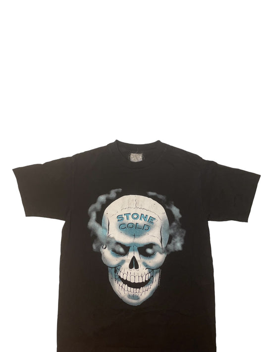 Vintage stone cold Steve Austin skull tee one sided wwf t shirt
