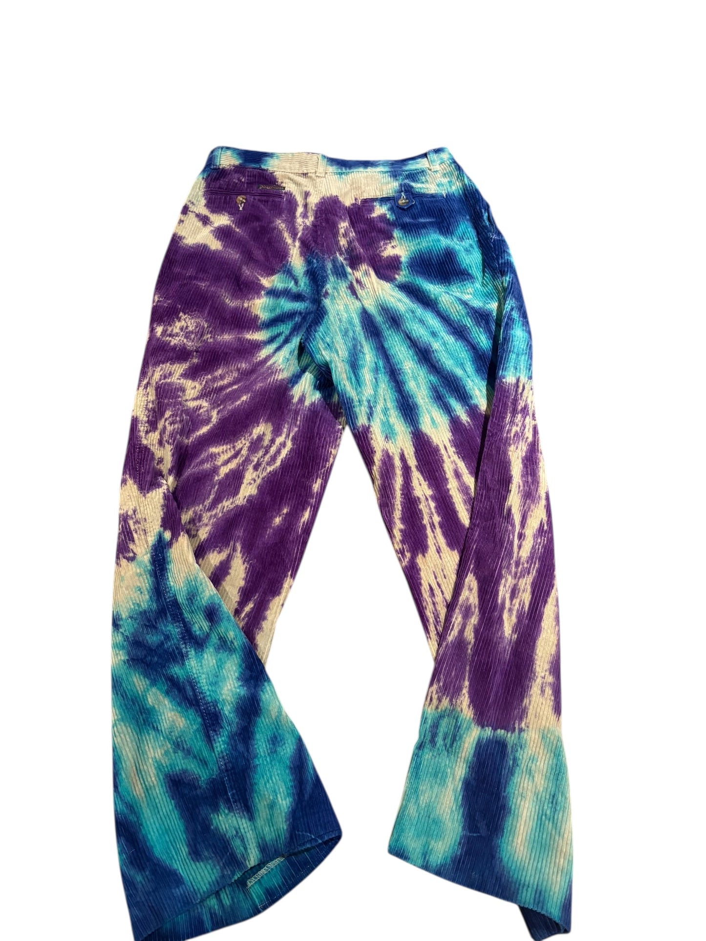 90s Tye Dyed jansport corduroy jeans 32 x 29