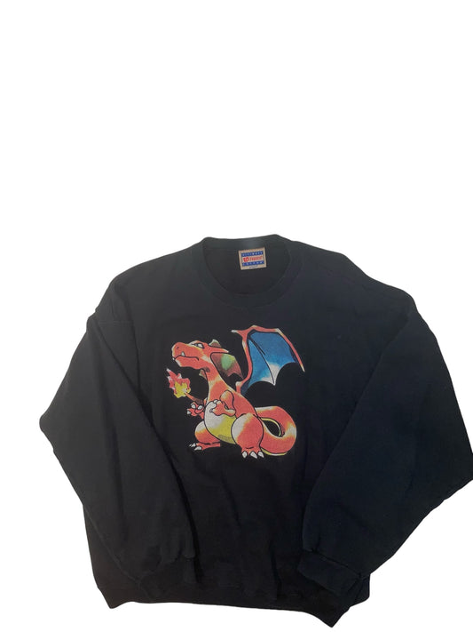Vintage Charzard Pokemon Crewneck