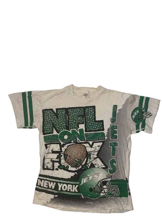 Vintage New York Jets All over Print T shirt