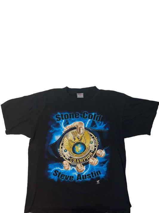 Vintage Stone Cold Steve Austin Championship T shirt