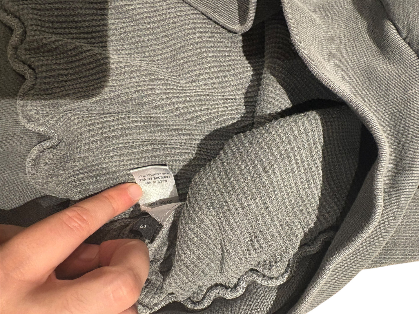 John Elliot 2019 thermal lined crewneck size large